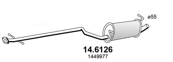 ASSO Keskiäänenvaimentaja 14.6126