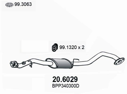 ASSO Keskiäänenvaimentaja 20.6029