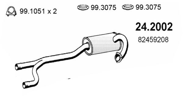 ASSO Etuäänenvaimentaja 24.2002