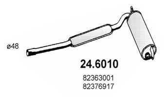 ASSO Keskiäänenvaimentaja 24.6010