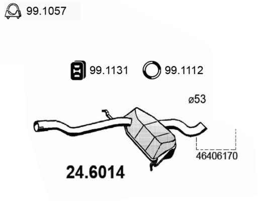 ASSO Keskiäänenvaimentaja 24.6014