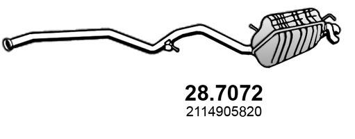 ASSO Takaäänenvaimentaja 28.7072