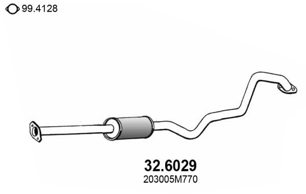 ASSO Keskiäänenvaimentaja 32.6029