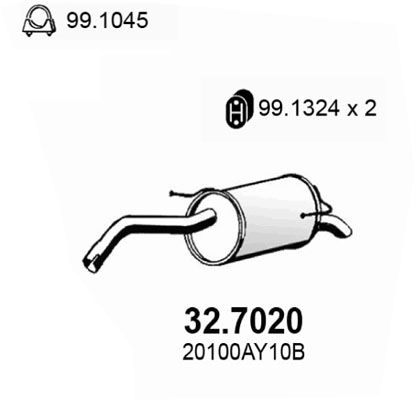 ASSO Takaäänenvaimentaja 32.7020