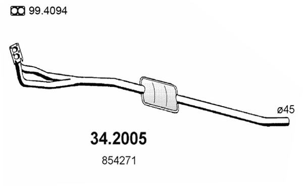 ASSO Etuäänenvaimentaja 34.2005