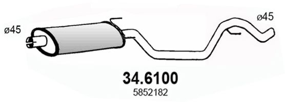 ASSO Keskiäänenvaimentaja 34.6100