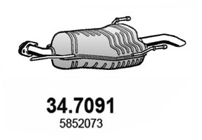 ASSO Takaäänenvaimentaja 34.7091