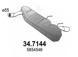 ASSO Takaäänenvaimentaja 34.7144