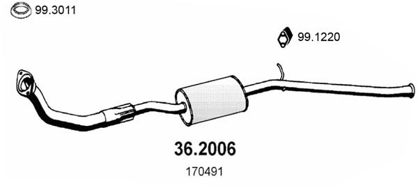 ASSO Etuäänenvaimentaja 36.2006