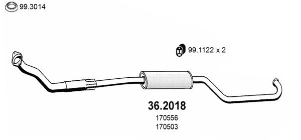 ASSO Etuäänenvaimentaja 36.2018