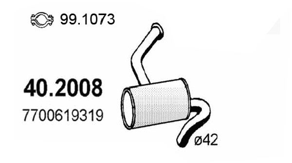 ASSO Etuäänenvaimentaja 40.2008