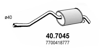 ASSO Takaäänenvaimentaja 40.7045