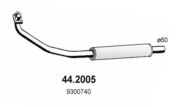 ASSO Etuäänenvaimentaja 44.2005