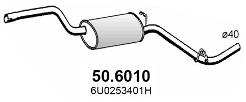 ASSO Keskiäänenvaimentaja 50.6010