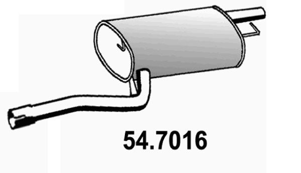 ASSO Takaäänenvaimentaja 54.7016