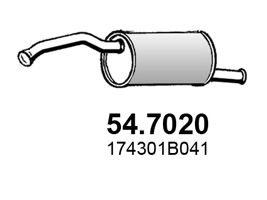 ASSO Takaäänenvaimentaja 54.7020