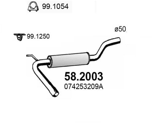 ASSO Etuäänenvaimentaja 58.2003