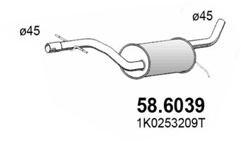 ASSO Keskiäänenvaimentaja 58.6039