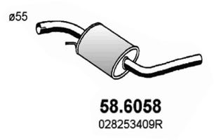 ASSO Keskiäänenvaimentaja 58.6058