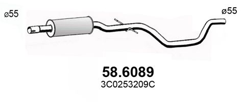 ASSO Keskiäänenvaimentaja 58.6089