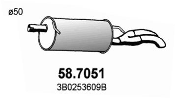 ASSO Takaäänenvaimentaja 58.7051