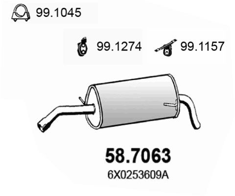 ASSO Takaäänenvaimentaja 58.7063