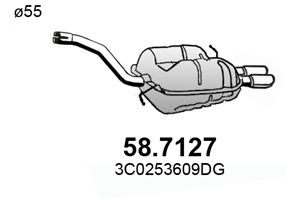 ASSO Takaäänenvaimentaja 58.7127