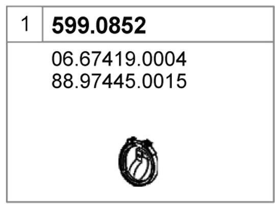 ASSO Asennussarja, vaimennin 599.0852