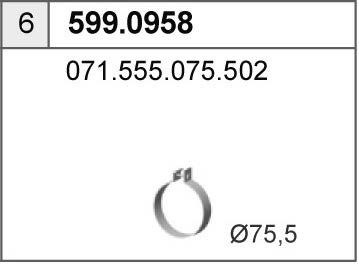 ASSO Asennussarja, vaimennin 599.0958