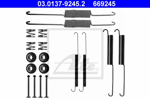 ATE Tarvikesarja, jarrukengät 03.0137-9245.2