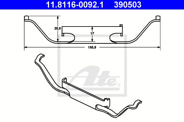 ATE Jousi, jarrusatula 11.8116-0092.1