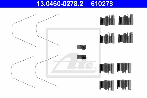 ATE Tarvikesarja, jarrupala 13.0460-0278.2