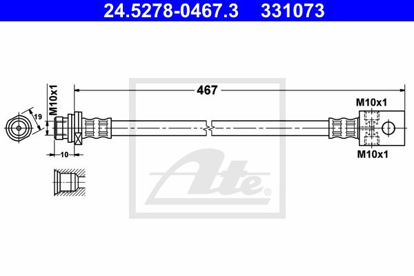 ATE Jarruletku 24.5278-0467.3