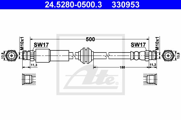 ATE Jarruletku 24.5280-0500.3