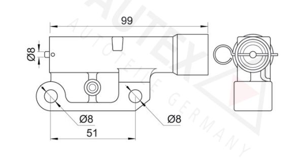 AUTEX Vaimennin, hammashihna 612022