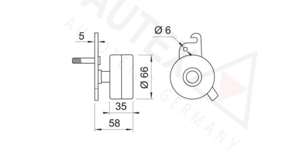 AUTEX Kiristysrulla, moniurahihna 641516