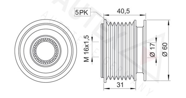 AUTEX Vapaakytkin 654189