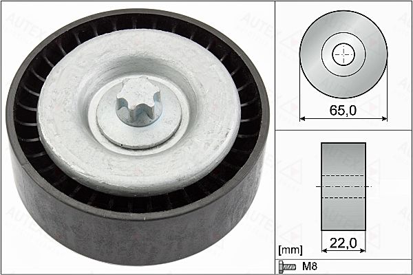 AUTEX Ohjainrulla, moniurahihna 655115