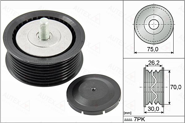 AUTEX Ohjainrulla, moniurahihna 655144