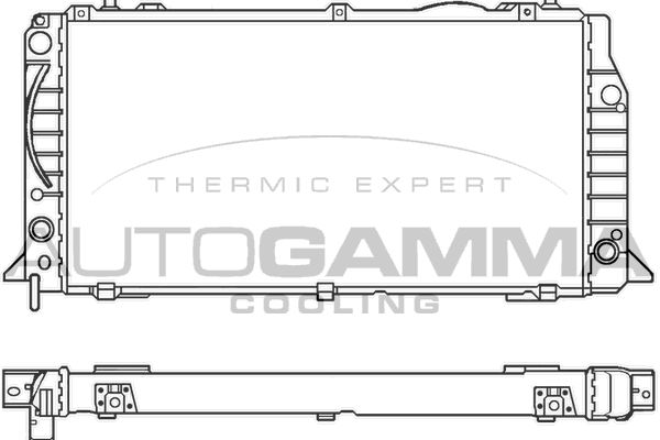 AUTOGAMMA Jäähdytin,moottorin jäähdytys 100049
