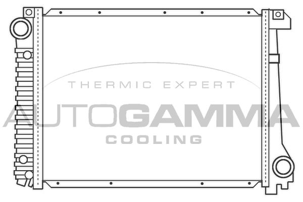 AUTOGAMMA Jäähdytin,moottorin jäähdytys 100130