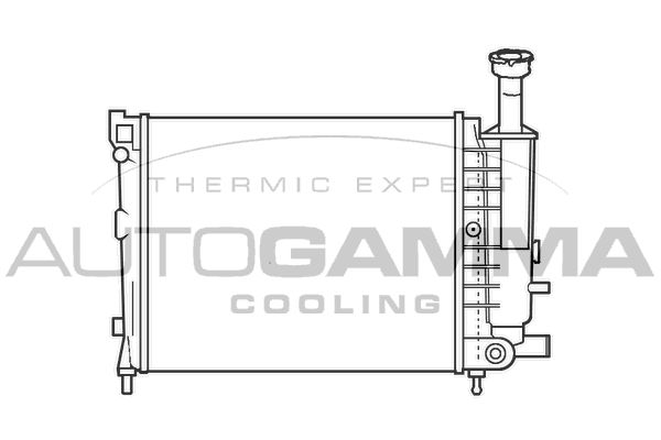 AUTOGAMMA Jäähdytin,moottorin jäähdytys 100148