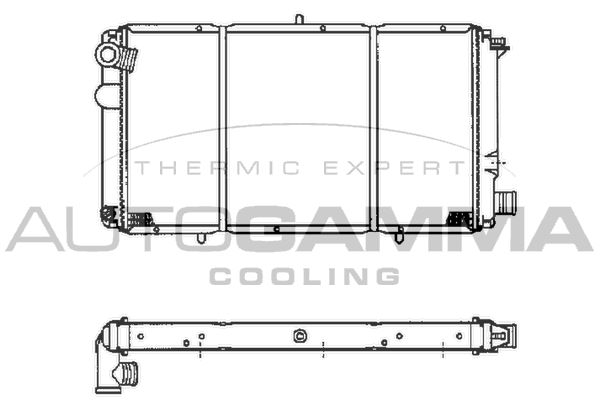 AUTOGAMMA Jäähdytin,moottorin jäähdytys 100170
