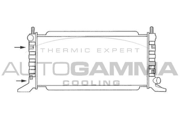 AUTOGAMMA Jäähdytin,moottorin jäähdytys 100342