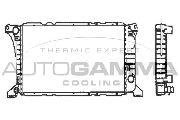 AUTOGAMMA Jäähdytin,moottorin jäähdytys 100393