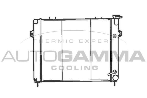 AUTOGAMMA Jäähdytin,moottorin jäähdytys 100443