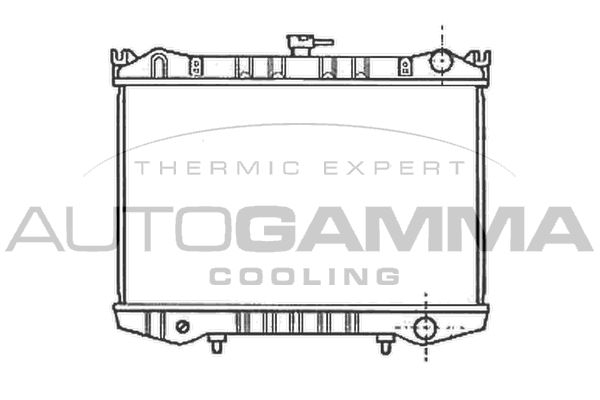 AUTOGAMMA Jäähdytin,moottorin jäähdytys 100620