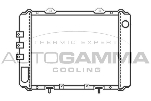 AUTOGAMMA Jäähdytin,moottorin jäähdytys 100651