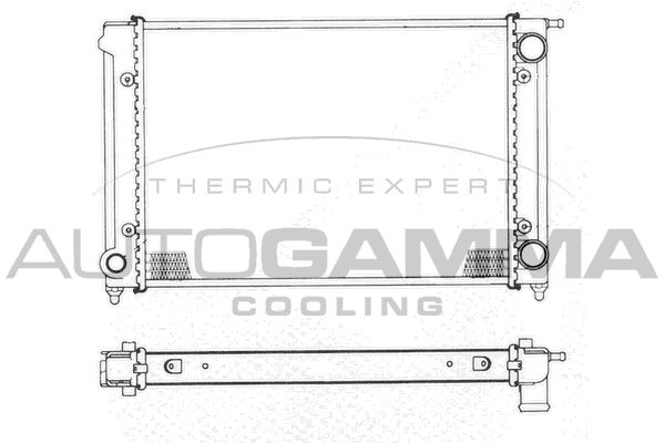 AUTOGAMMA Jäähdytin,moottorin jäähdytys 101054