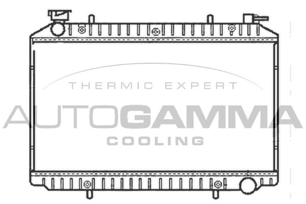 AUTOGAMMA Jäähdytin,moottorin jäähdytys 101222